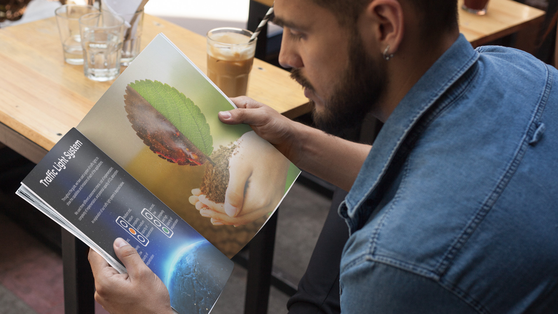 A young man with a beard reading the Word Forest Drawdown Report